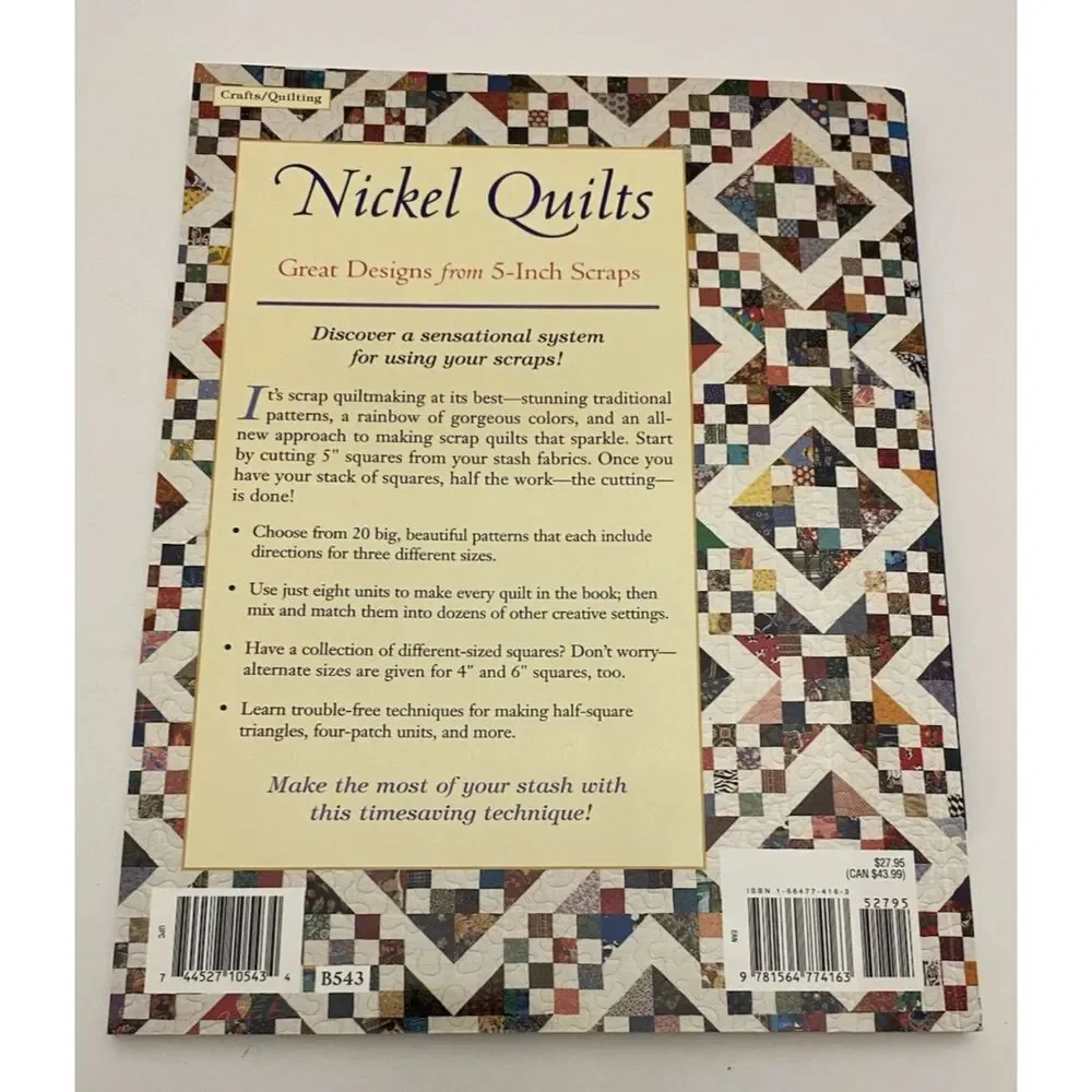 Nickel Quilts : Great Designs from 5-Inch Scraps by Patricia K. Speth (2002,...